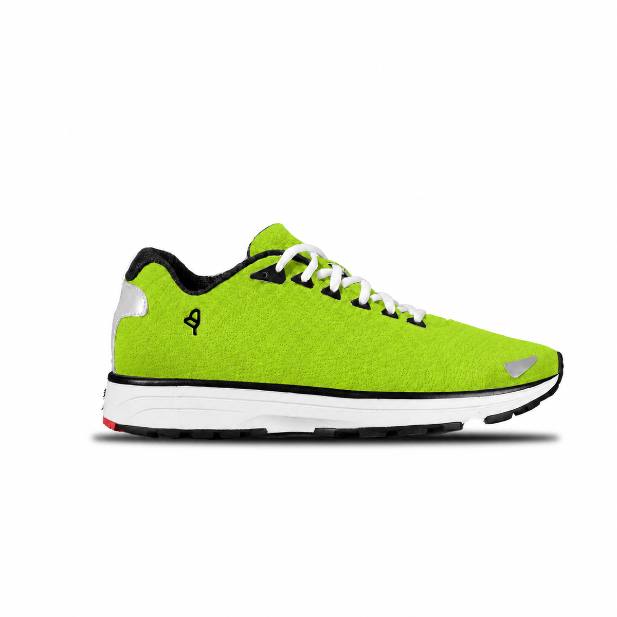 YUL Trail Ranger Neon Radioactive Pine shoe, side view.