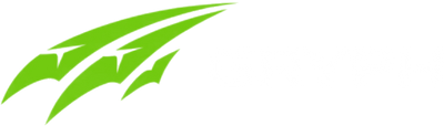 GRYPH — griffe verte, mot GRYPH blanc (version fond foncé, Halloween 2026)