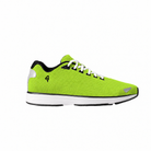 YUL Neon Radioactive Pine road shoe, side view.